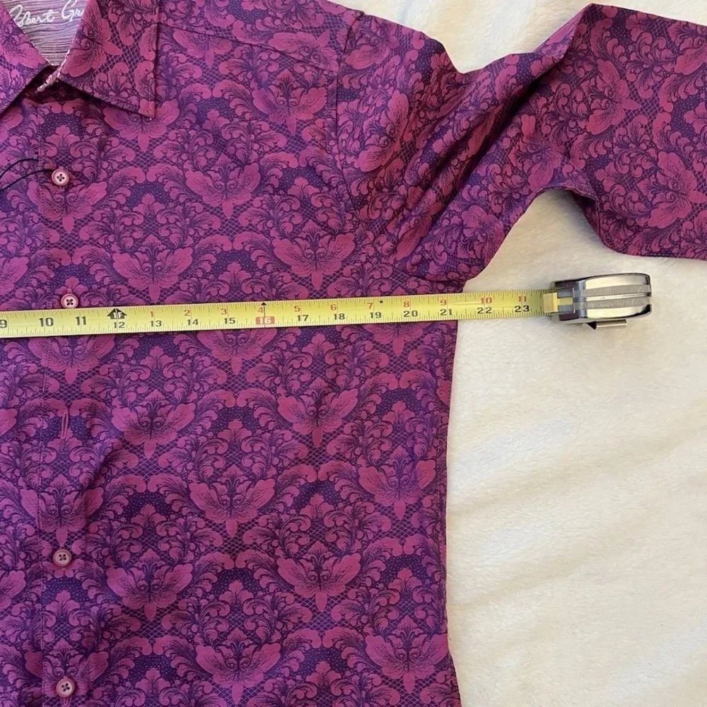 Robert Graham Bayview Classic Fit Shirt Mens Small Raspberry Paisley Button NWT - Picture 6 of 8